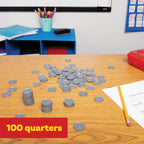 Play Quarters, Set of 100 Plastic Coins