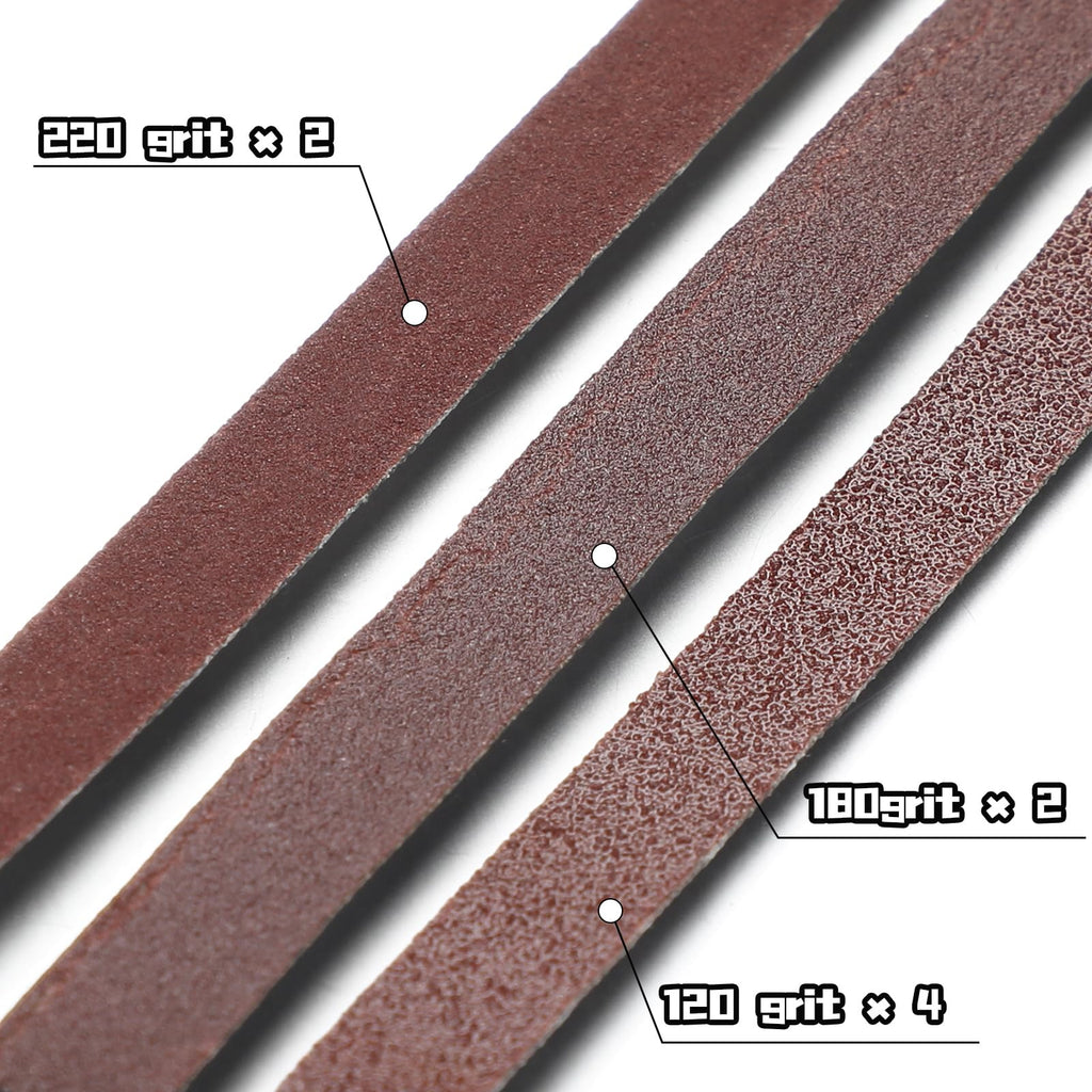 Ceenna 8 Pack Scroll Saw Sander Sanding Belts, Scroll Saw Blades