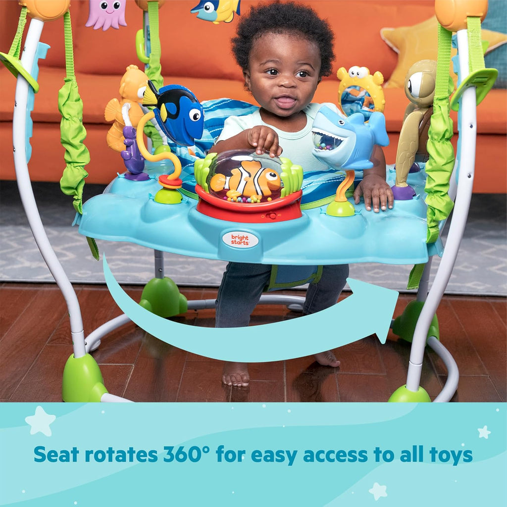 Disney Baby Finding Nemo Sea of Activities Baby Activity Center Jumper with Interactive Toys, Lights, Songs & Sounds