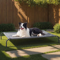 Outdoor Elevated Dog Bed Large Sized Dog, Portable Indoor & Outdoor Cooling Raised Cot Pet Hammock Bed with