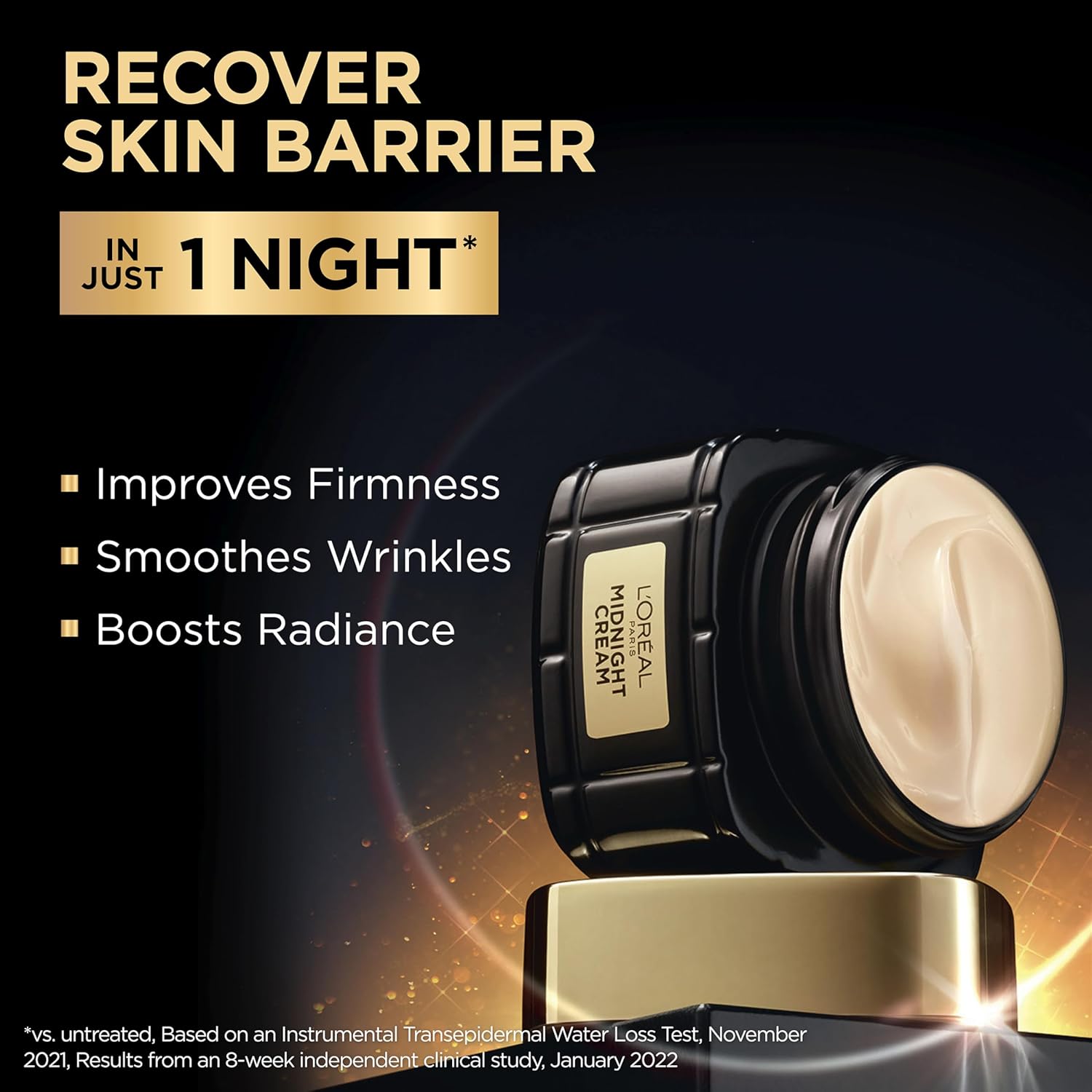 Age Perfect Anti-Aging Midnight Cream, Face Moisturizer with Shea Butter to Reduce Wrinkles and Firm Skin, 1.7oz +