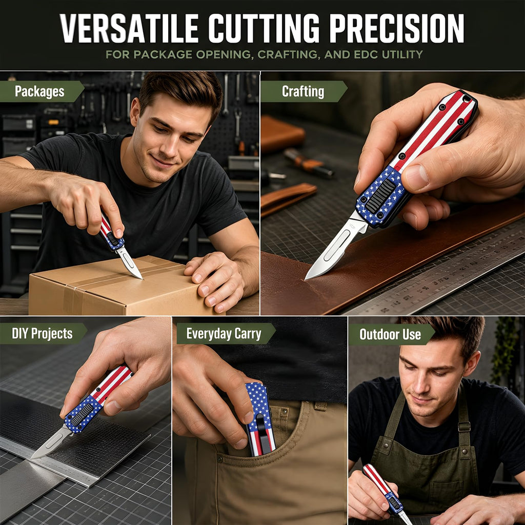 Premium Utility Knife Heavy Duty Metal Box Cutter