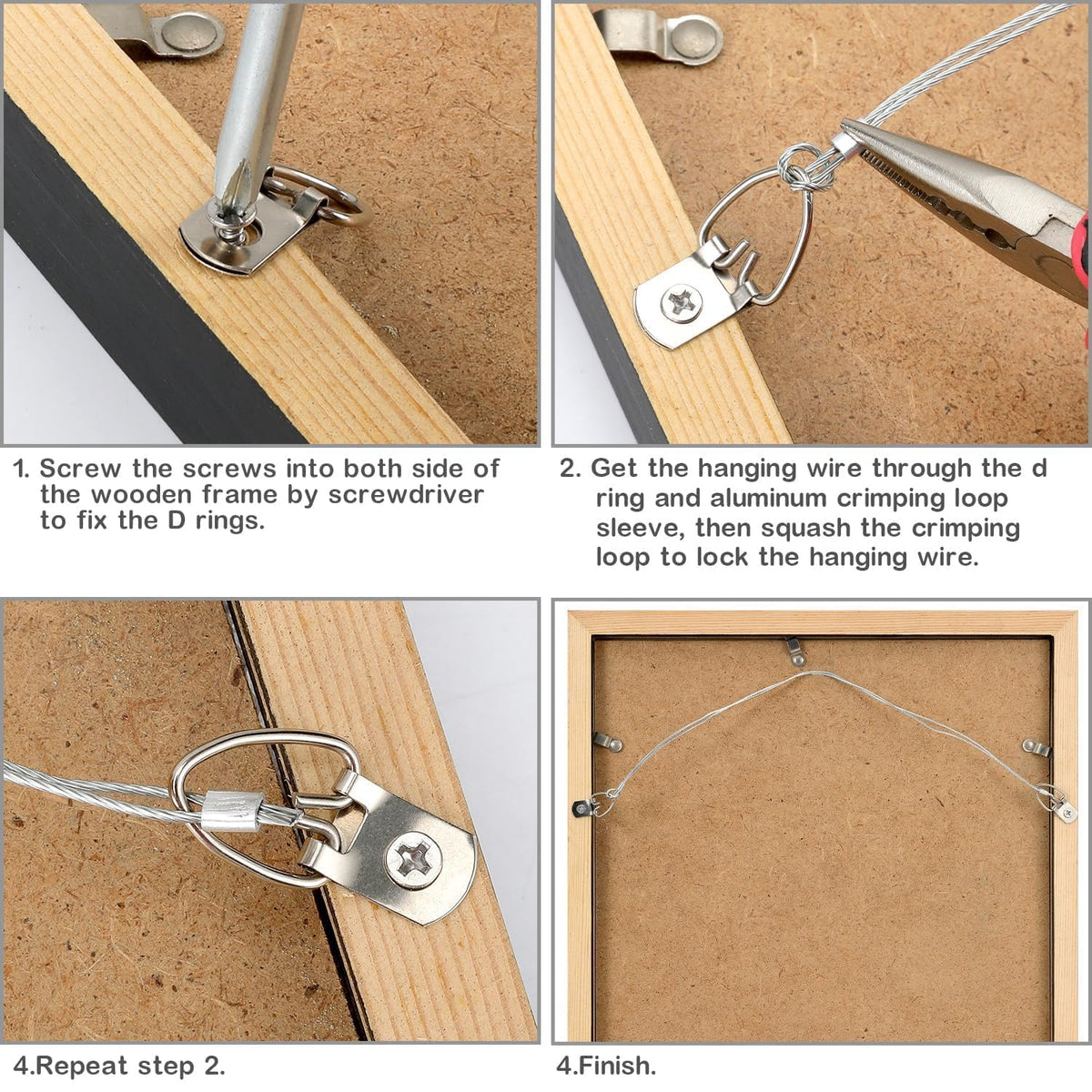 181 Pcs Picture Hanging Kit for Canvas Paintings, Photo Frames
