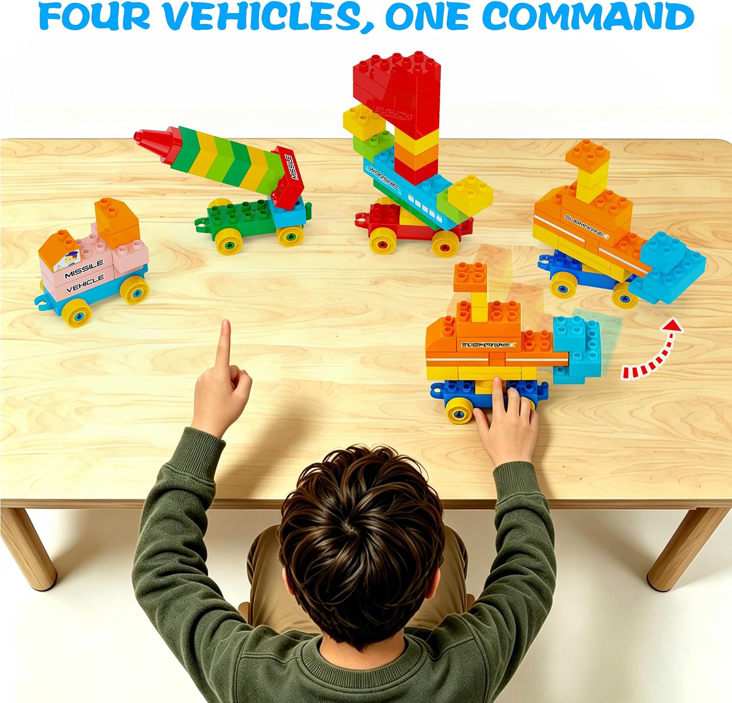 Building Blocks for Kids Ages 3-8 |Toy with 4 Trucks | STEM Educational Set for Boys & Girls| Endless Creations |