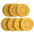 5-Inch 8-Hole Hook & Loop Sanding Discs 60-400 Mixed Grits, 105-Pack | 60 80 120 150 220 320 400 Assorted Grits, 5"