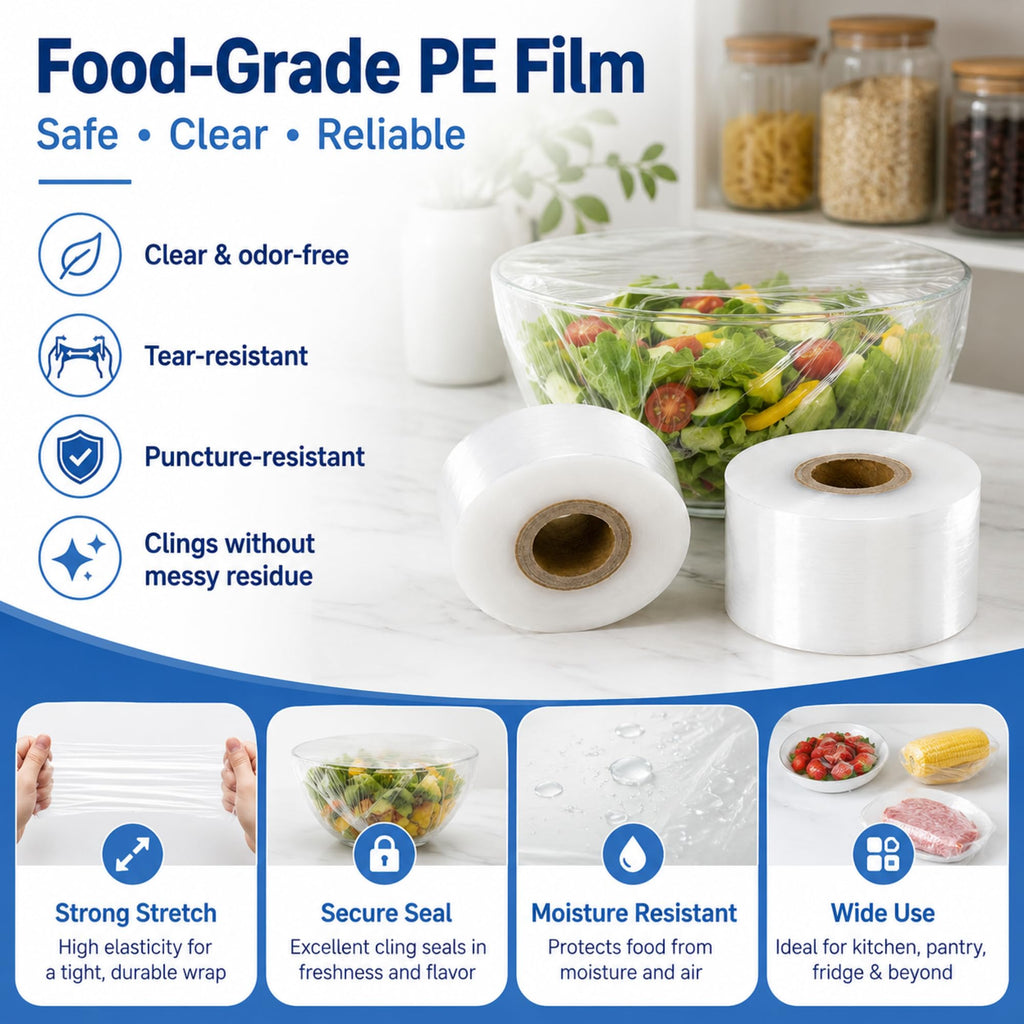 3 Rolls Mini Stretch Wrap for Bottles Jars Seals, 2in x 3150ft