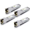 10Gtek 1000Base-T SFP to RJ45 Ethernet Module for Cisco SFP-GE-T, 4-Pack