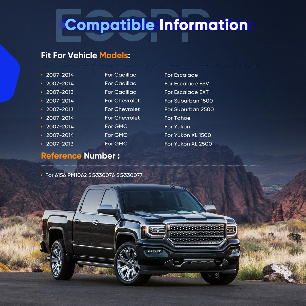 ECCPP Lift Support Struts Gas Springs for Cadillac for Escalade 2007-2014
