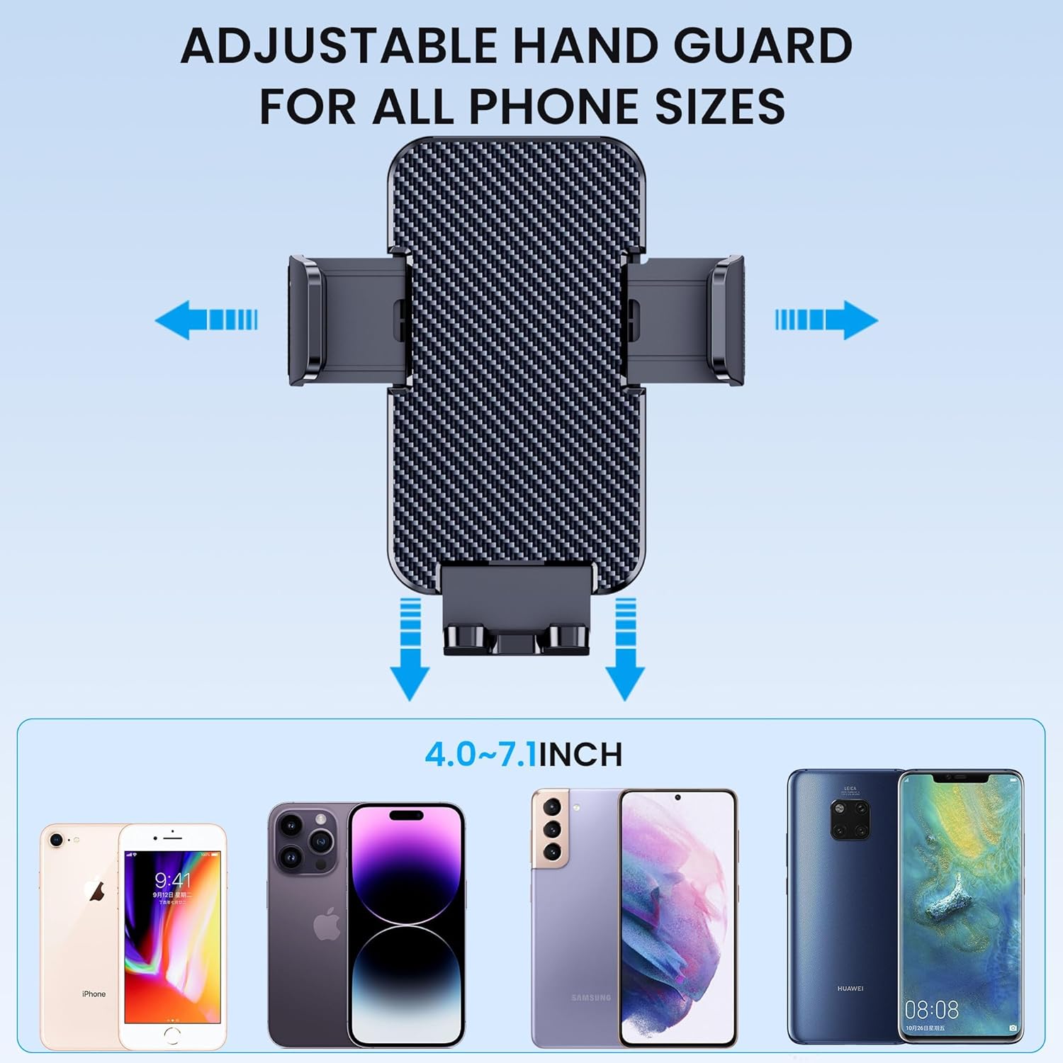 Phone Holders for Your Car [Military Grade Suction Ultra Strong Base] Cell Phone Car Holder 3 in 1