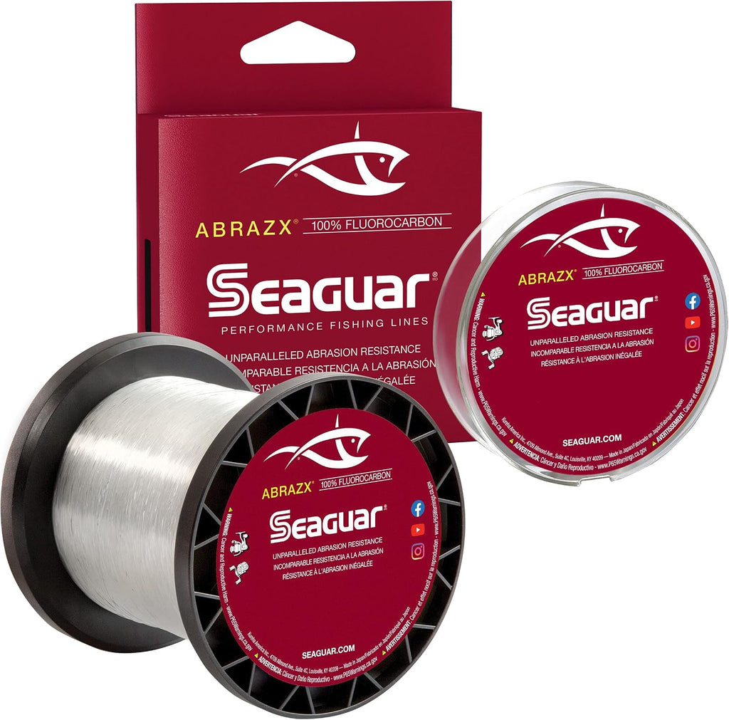 AbrazX Freshwater Abrasion Resistant Fluorocarbon Fishing Line for Docks, Rocks, Weeds, & Logs - Multiple Sizes