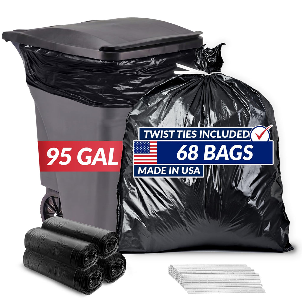 95 Gallon Trash Bags Heavy Duty