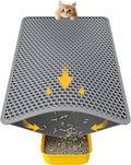Cat Litter Mat - 23.2'' x 14.6'' Small Litter Trapping Mat, Easy to Clean Litter Box Mat, Waterproof, Urine-Proof