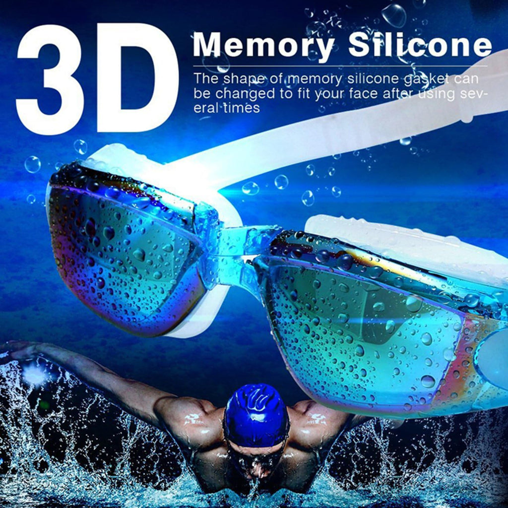 Swim Goggles - Swimming Goggles,Pack of 2 Professional Anti Fog No Leaking UV Protection Wide View for Women Men