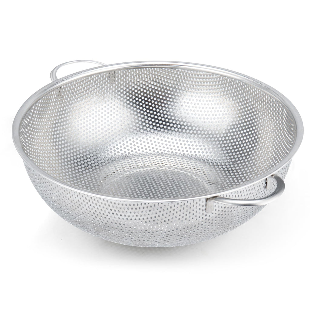 Gulex Colander Stainless Steel 5-Quart with Base, Strainer for Kitchen Food