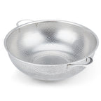 Gulex Colander Stainless Steel 5-Quart with Base, Strainer for Kitchen Food