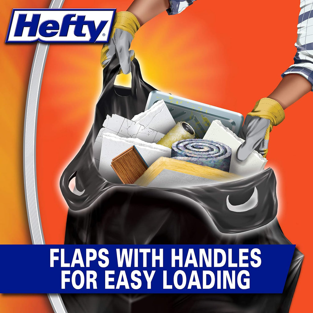 Load & Carry Heavy Duty Contractor Large Trash Bags, 42 Gallon, 26 Count