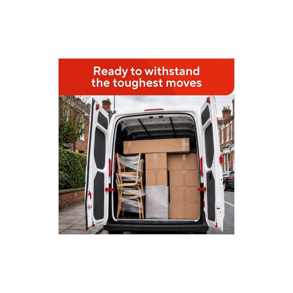 Moving & Storage Packing Tape, 1.88x110 Yards, Clear, 6-Pack