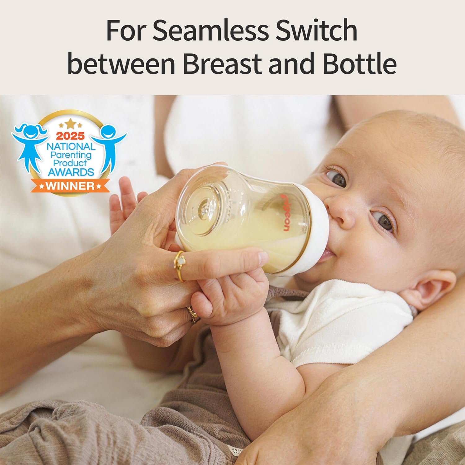 PPSU Nursing Baby Bottle Wide Neck, Anti-Colic, Streamlined Body, Natural Feel, Easy to Clean, 5 Oz (Pack of 2)