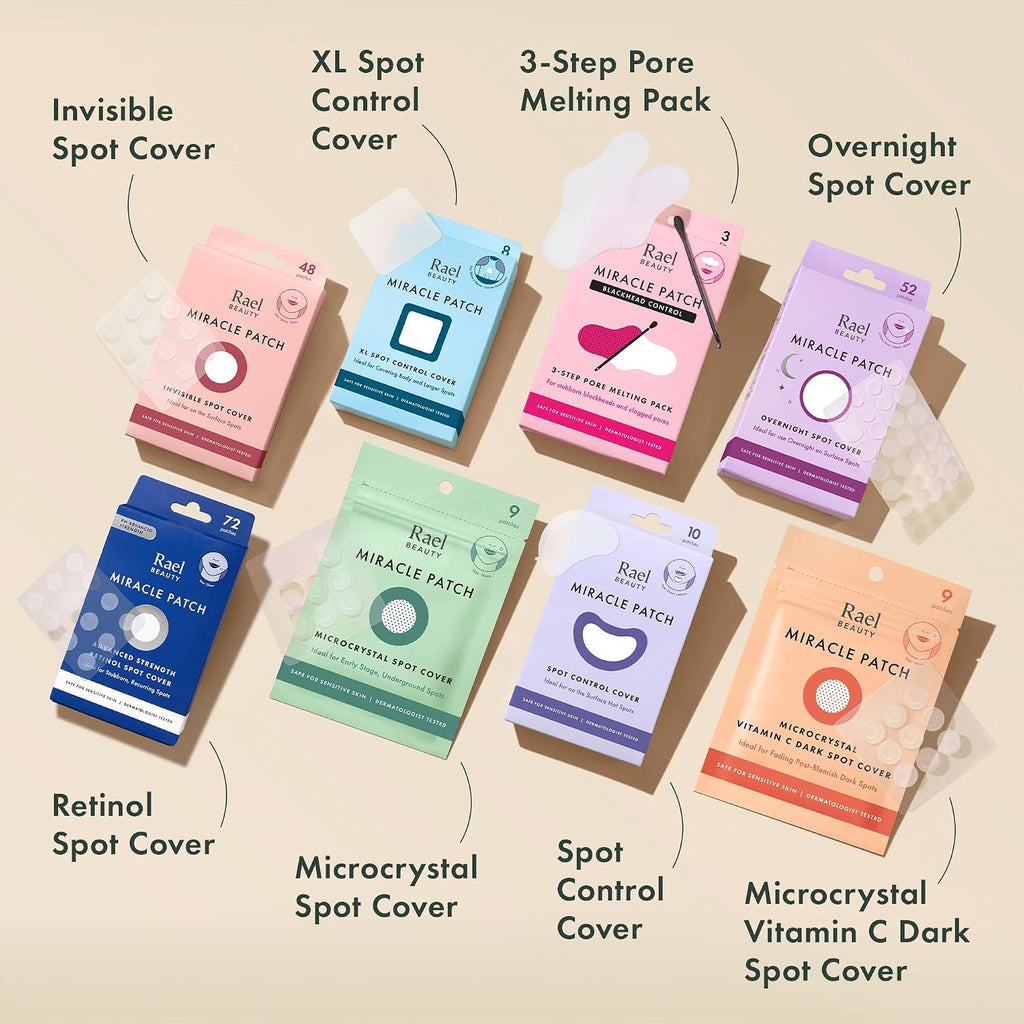 Miracle Invisible Spot Cover Hydrocolloid Acne Pimple Patches (96 Ct) | Ultra-Thin Patch for Face, Absorbs Fluid From