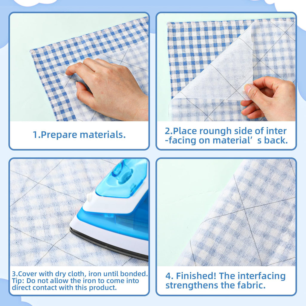 Fusible Grid Interfacing 2.5" On Point, Lightweight 48"x4 Yards