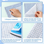 Fusible Grid Interfacing 2.5" On Point, Lightweight 48"x4 Yards
