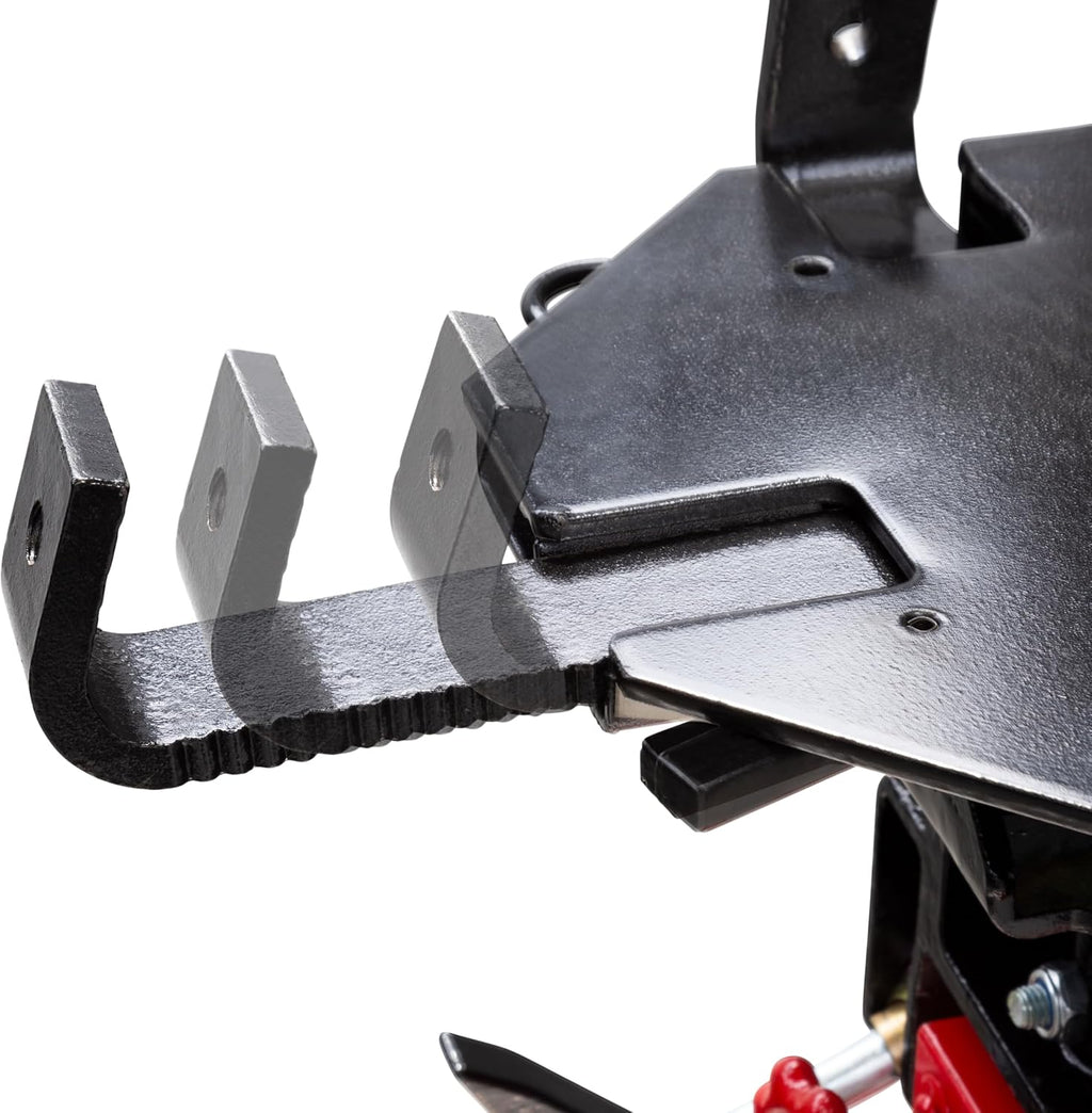 1,000 lb. Air and Hydraulic Telescopic Transmission Jack with Adjustable Saddle Arms, 35.5 in. to 73.5 in. Lift