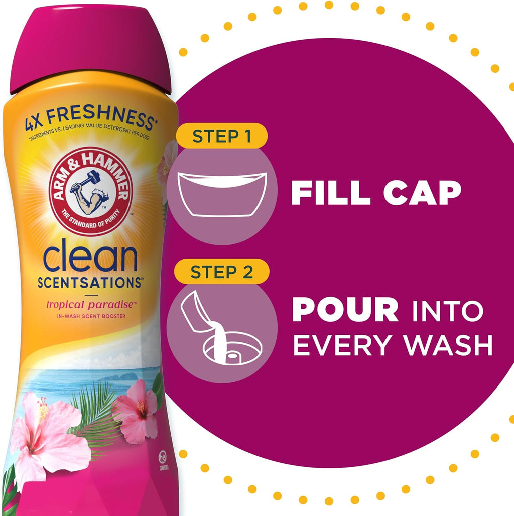 Clean Scentsations Laundry Scent Booster, Tropical, 45 Oz