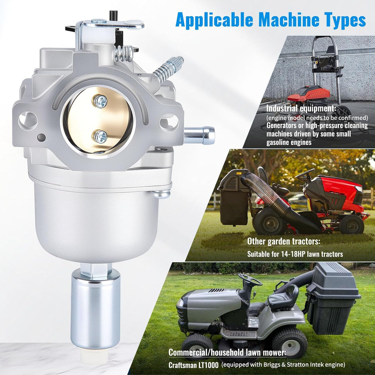 799727 Carburetor Compatible with Briggs & Stratton 14-18 HP Intek Engines