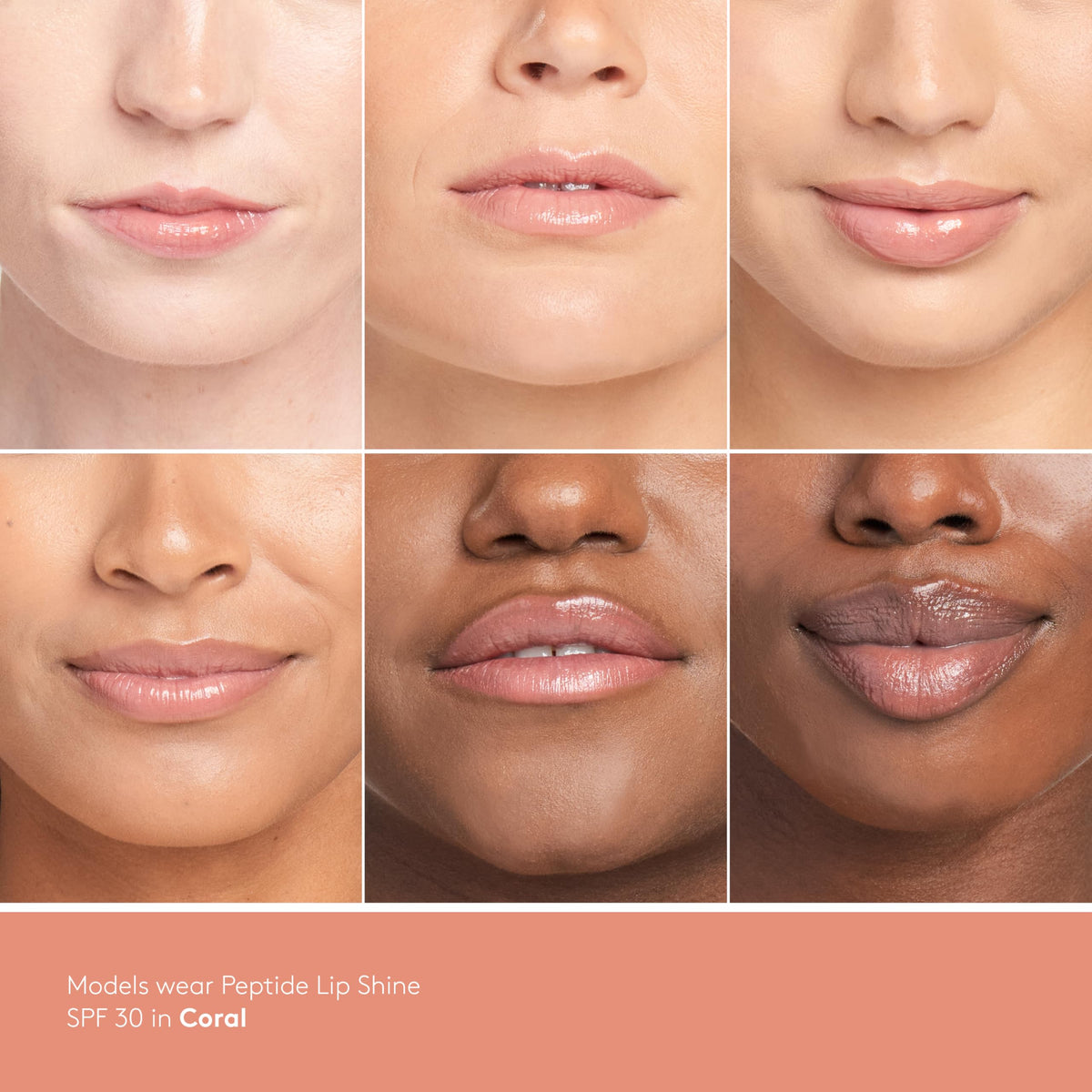 Peptide Lip Shine, SPF 30, Coral