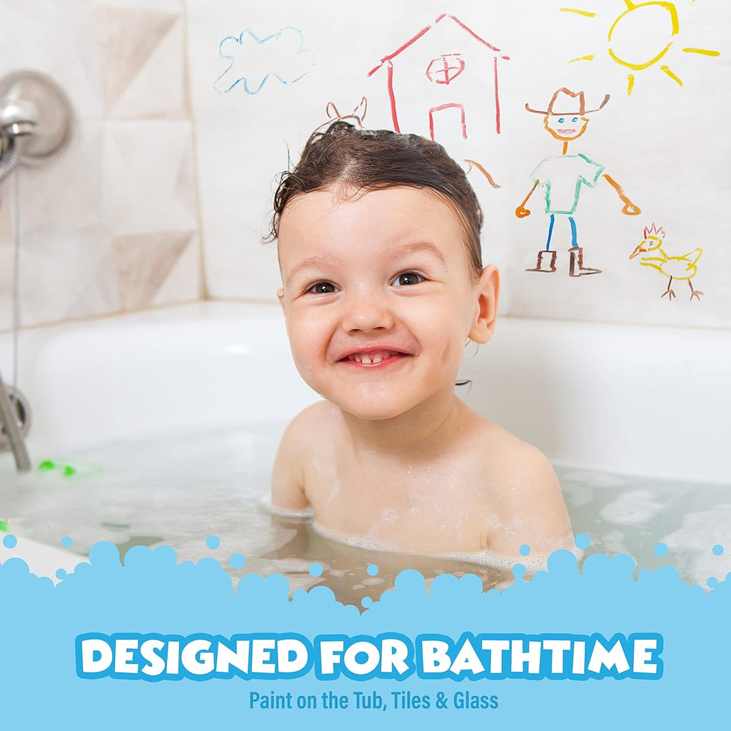 Bath Paint Sticks Bath Toy, 12 Count | Nontoxic, Washable Bathtub Paint for Kids & Toddlers | Twistable Sticks Draw