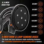DW5062 Variable Speed 5-Amp Drywall Sander with 15-Foot Dust Hose , Black