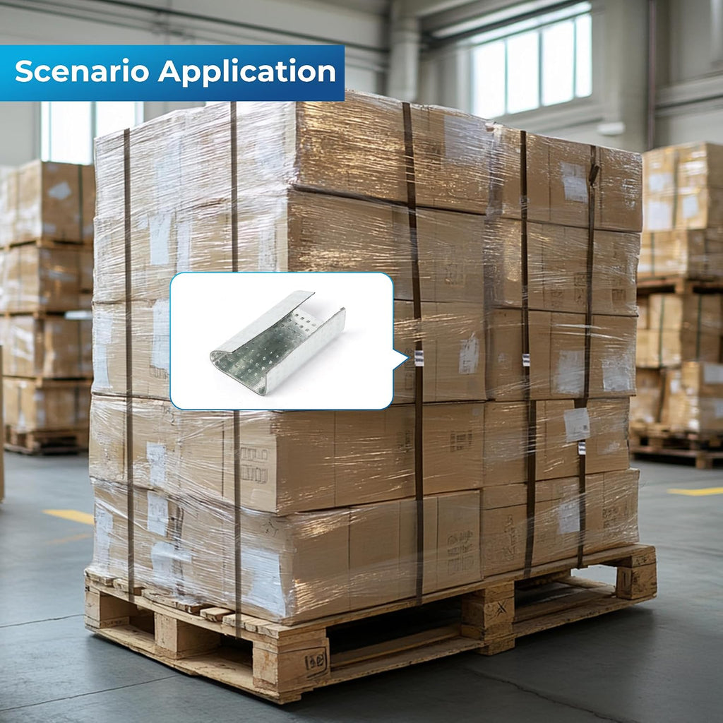 200PCS Packaging Strapping Open Serrated Seals for 1/2" Strap Width Polyester (PET) Strapping, Banding Strapping