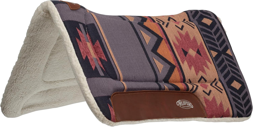 Weaver Leather Fleece Lined Acrylic Saddle Pad, 32" x 32", Blue