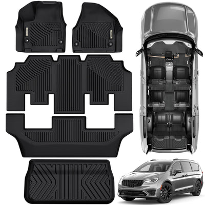 Floor Mats Fit for Chrysler Pacifica 2017-2026 2027(No Hybrid Models)