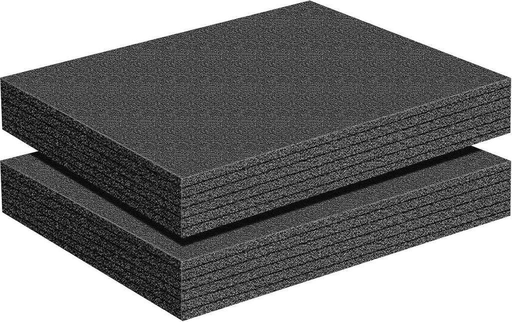 2 Pcs Customizable Polyethylene Foam Sheets 16x12x2"