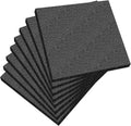 8 Pcs Polyethylene Foam Sheet, 12 x 12 x 0.5 Inch, Black