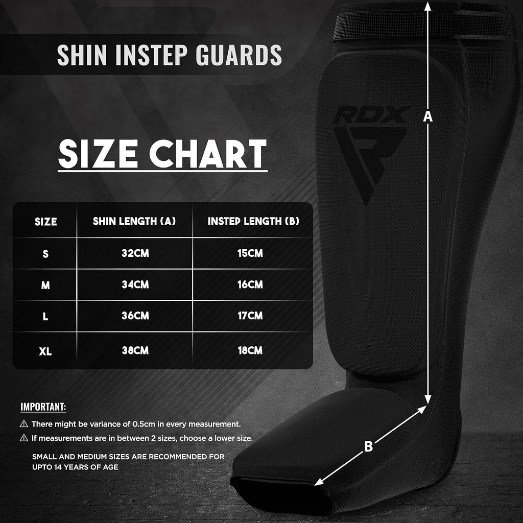 Shin Guards Kickboxing Muay Thai, SATRA Approved, MMA Leg Instep Protection Pads, Sparring Training Martial Arts