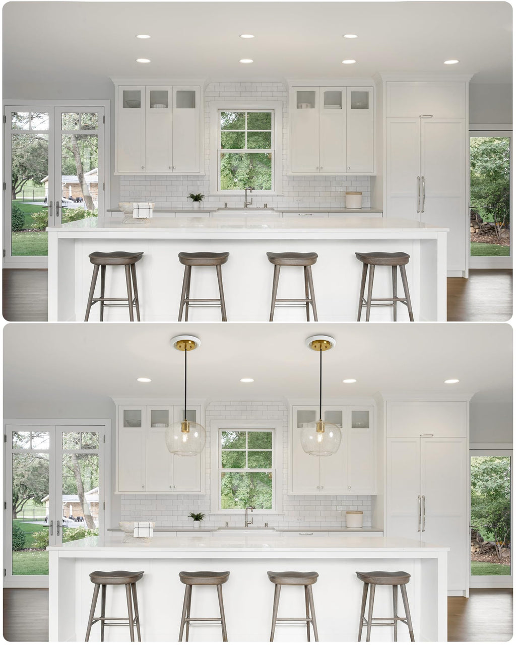 2-Pack Recessed Can Light Conversion Kit for 5" and 6" Ceiling