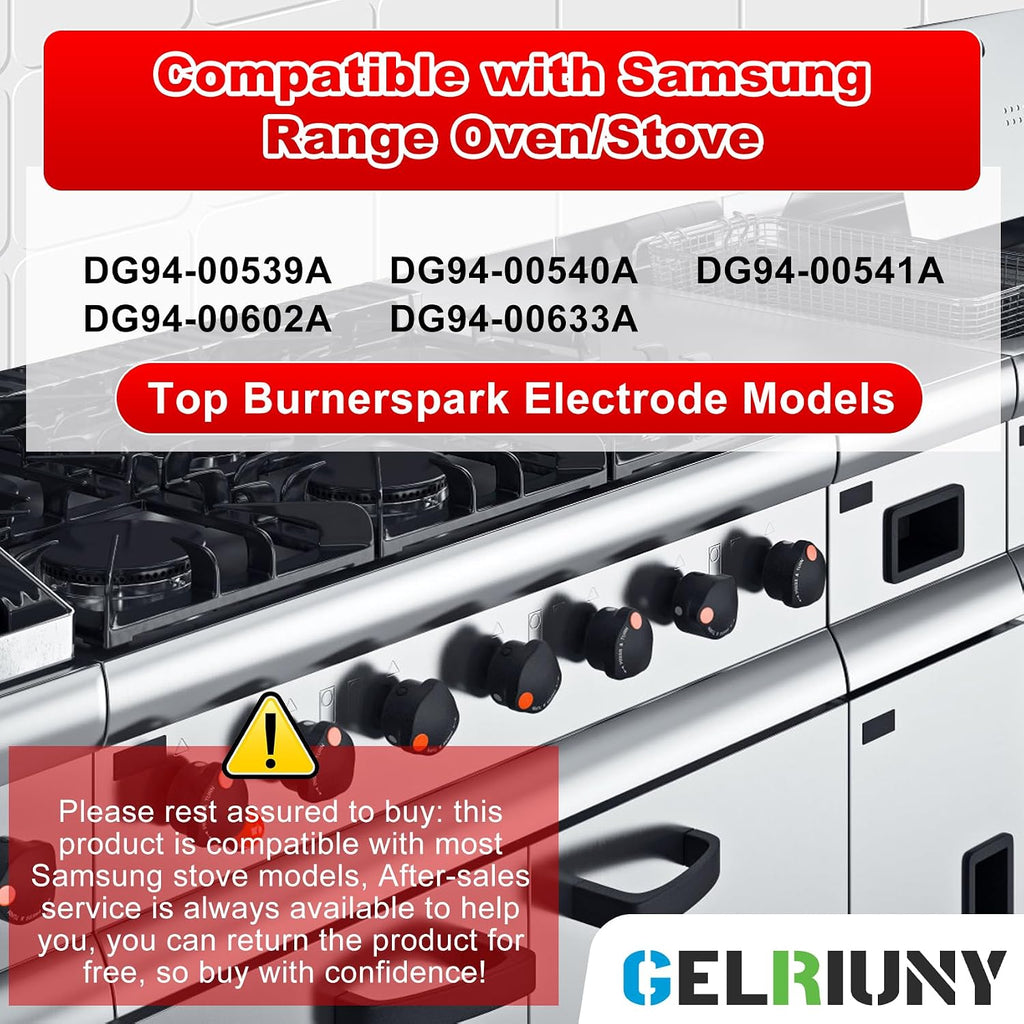 DG94-00540A Compatible with Samsung Range Surface Burner Igniter Electrode
