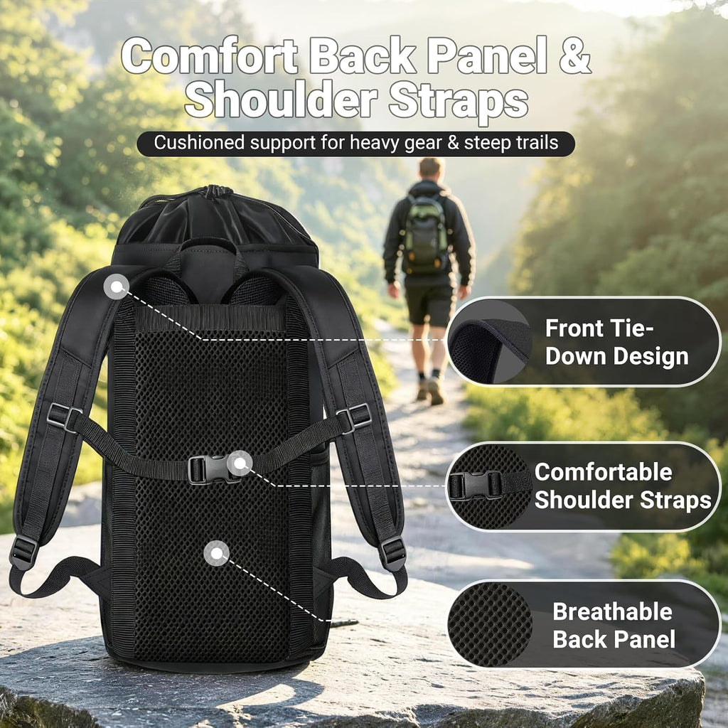 Climbing Rope Bag,Large Capacity Arborist Rope Storage Bag,Waterproof Oxford Tree Rock Climbing Rope Backpack,Outdoor