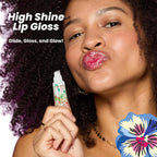 Lip Gloss Tubes, Infused with Real Flowers, Watermelon, 0.3oz