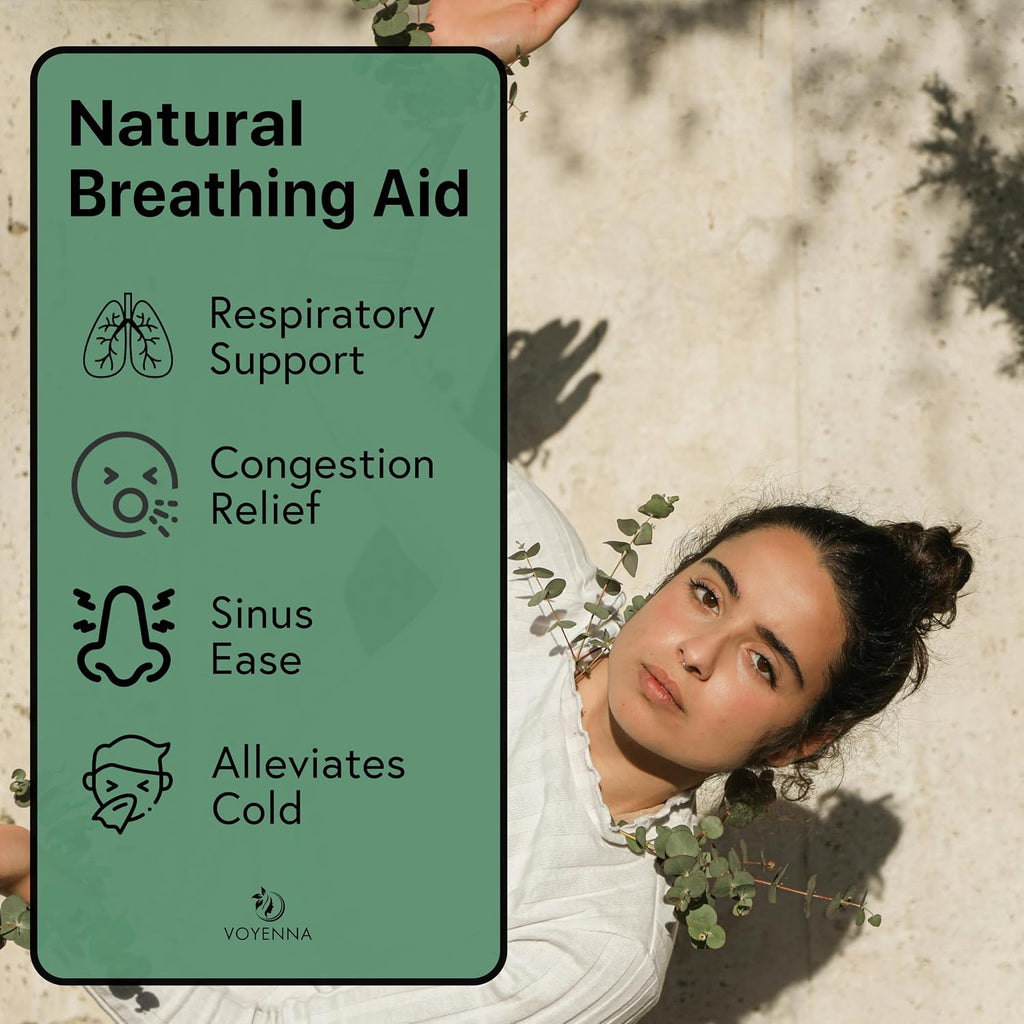 Essential Oil Breathe Blend for Diffuser, Humidifier, Aromatherapy & Rub with Peppermint & Eucalyptus Oils