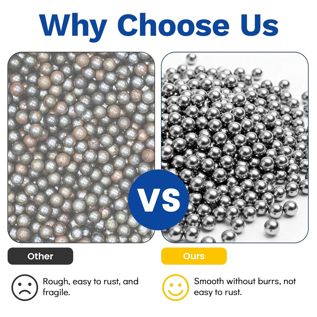 840 Pcs Stainless Steel Bearing Balls, 2/2.5/3/3.5/4/4.5/5/5.5/6/7/8/9/10mm