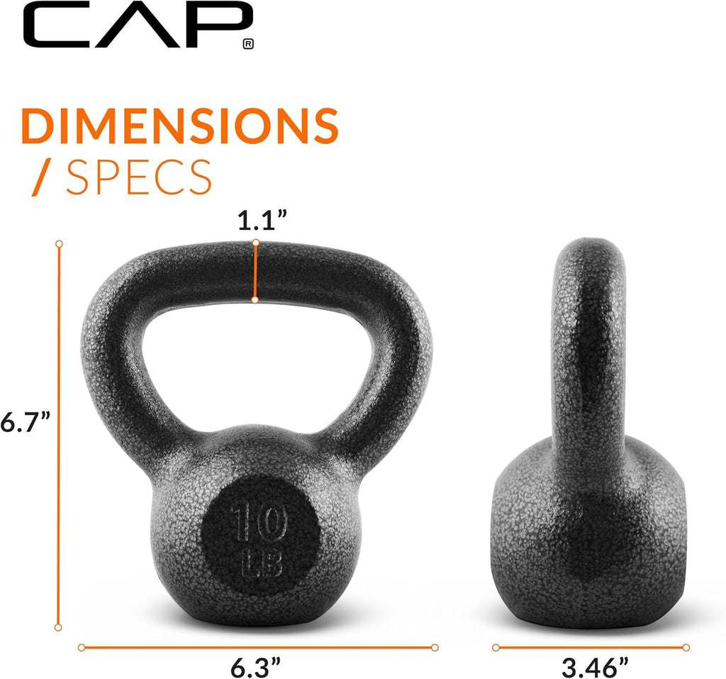 Barbell Cast Iron Kettlebell - Singles and Sets, Multiple Weight Choices
