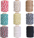 9 Rolls Colorful Twine Cotton Colored Baker Twine, 65.5 FT Each Roll Length