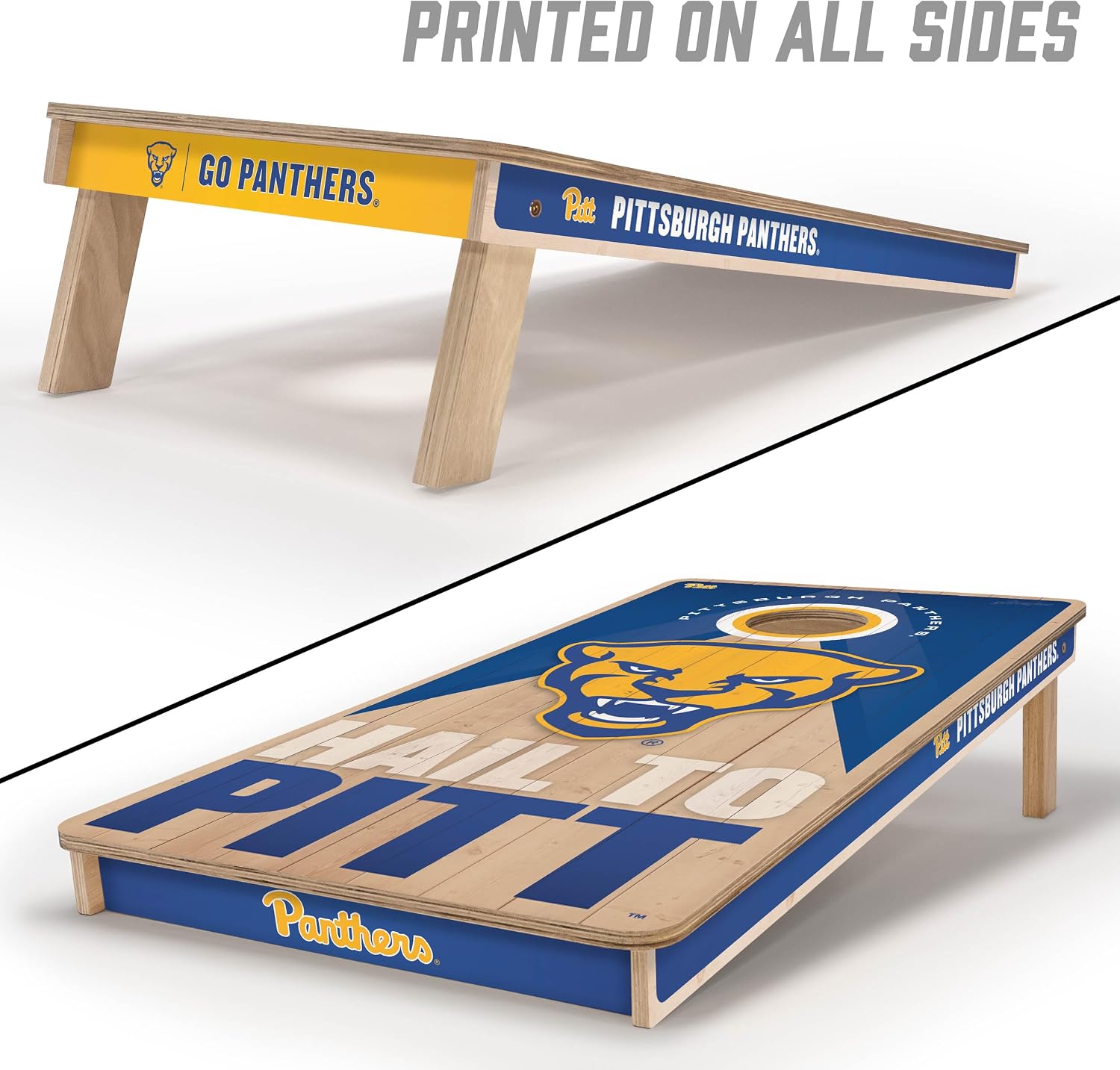 NCAA 2' x 4' Slogan Series Professional Wood Cornhole Game