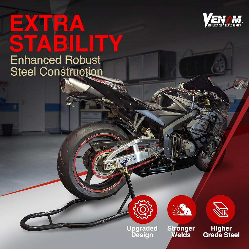 Sport Bike Motorcycle Rear Wheel Swingarm Spool Lift Stand Paddock Stands Compatible with Yamaha Honda Kawasaki