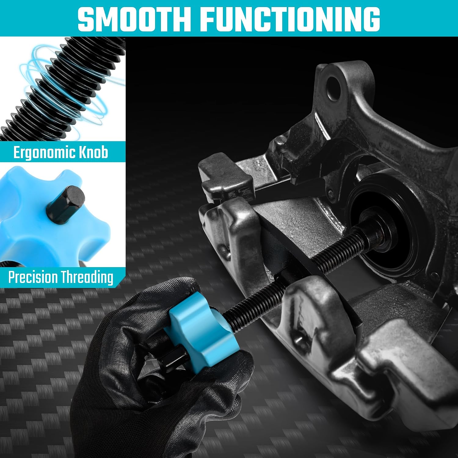 Caliper Piston Compressor Tool with 2PCS Brake Caliper Hangers