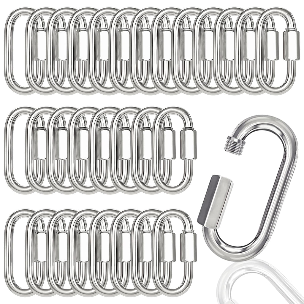 30PCS Quick Link, 3IN Heavy Duty Chain Link,Silver