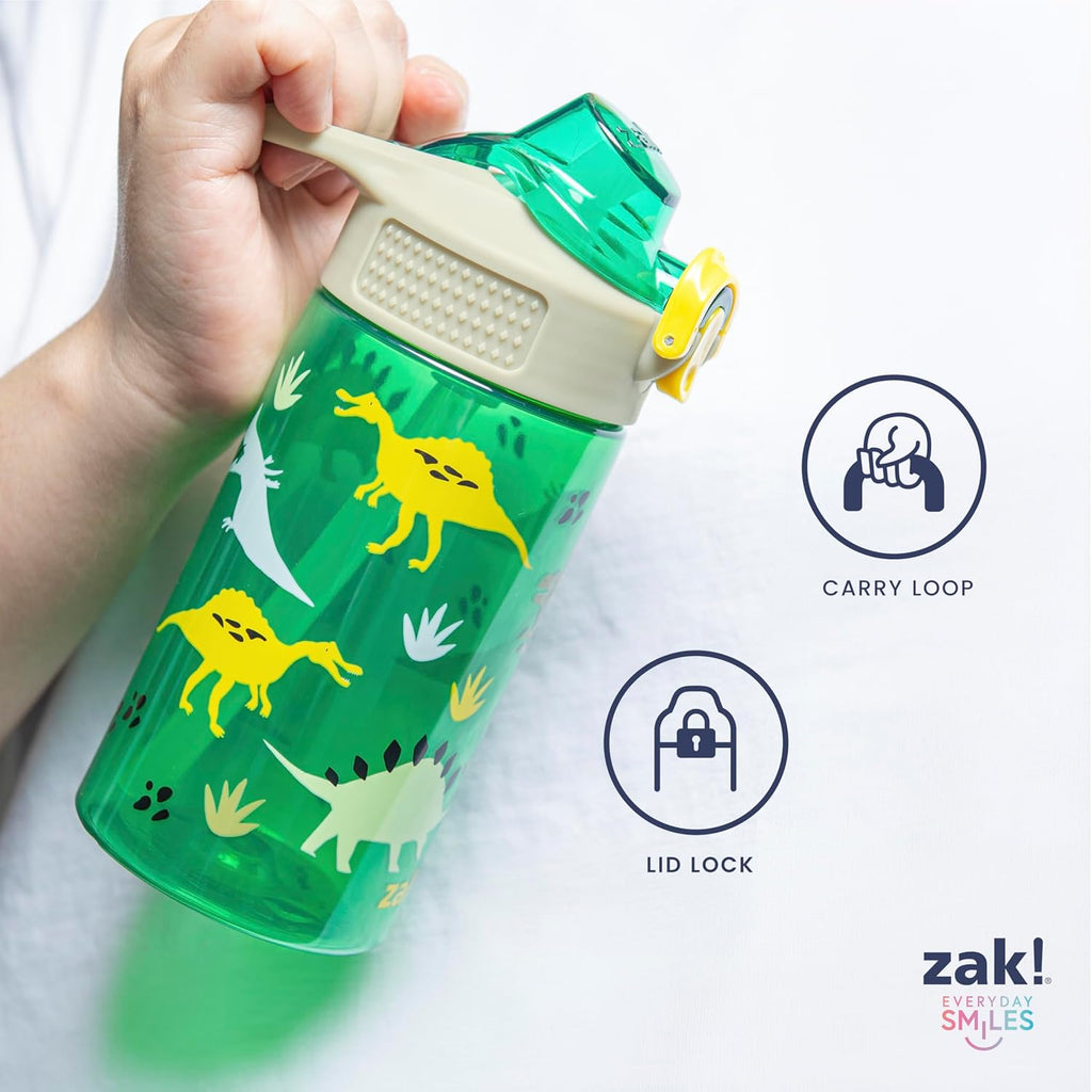 Disney Frozen Sage 16oz Leak-Proof Straw Kids Water Bottle | BPA Free, Durable Plastic, Cupholder Friendly